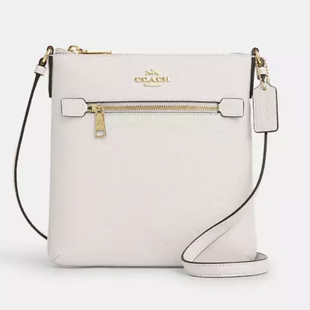 Mini Rowan File Bag In Signature Canvas With Stripe & Cross Grain